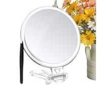 Genérico Portable Hand Mirror, Magnifying Adjustable Rotation Mirror, Grip Handle, Beauty Reflection Tool Set, Desk Vanity Accessory with Compact Design, Dorm Use for Personal Care
