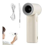 Genérico Portable Handheld Fan, 3000?mAh Rechargeable Fan, 2.24x1.65 inches, 5?Speed Lightweight Fans with Lanyard, Compact Cooling Device, for Car, Camping, Travel, Outdoor & Beach Use