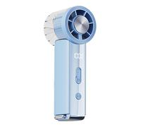Genérico Portable Handheld Fan - ABS 5.04 Inch Pocket Size 6 Speed Electric Cooling Device, Adjustable Air Blower Fan | Digital Display Mini Fans For Travel Picnic School Dorm Beach Festival Use