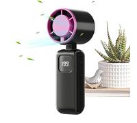 Genérico Portable Handheld Fan, Adjustable Speed Fan, 6 Inches Mini Fans with 199 Levels, Rechargeable Device, Personal Fans with Compact Design, Outdoor for Travel Camping