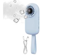 Genérico Portable Handheld Fan - LED Display Adjustable Speed