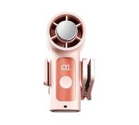 Genérico Portable Handheld Fan,USB Rechargeable Ventilador,with LED Display and Removable Clip 360-Degree Rotation Handheld Portable Fan - for Stroller Cruise Vacation Sports Concert