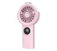Genérico Pořtable Handheld Misting Fan With Digital Display - USB Rechargeable Atomizing Fan For Instant Cooling | Perfect Travel Accessory For Outdoor Activities, Beach Vacations, And Concerts