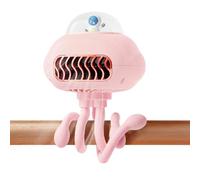 Genérico Portable Hanging Bladeless Fan - Rechargeable Stroller Fan | 3-Speed Flexible Tripod Personal Fans | Cooling Tool Rechargeable Battery Flexible for Home Travel Crib Bed Car Seat Bike Sleep