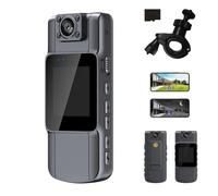 Genérico Portable HD Action Camera, 1080p/2K/4K Mini Wearable Action Cameras, Night Vision Actions Cameras, Video Camera Recorder, for Travel, VLOG, for No Card/64G/128G Optional (A 1080P,64G)