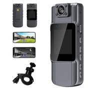 Genérico Portable HD Action Camera, Mini Wearable Action Camera, Night Vision Actions Cameras, with Audio, Video Cameras Recorder, 180°Lens Rotatable, for Travel (Set 1)