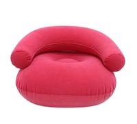 Genérico Portable Inflatable Chair - Flocked Folding Seat | 80x70cm Blow-Up Chair for Adults, Soft Lounge Seat for Living Room Bedroom Outdoor Beach Pool Travel Stadium Movie Night Reading