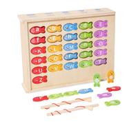 Genérico Portable Kids Fishing Game, Alphabet Fishing Toy, Color Sorting Puzzle, Interactive Learning Activity, Fine Motor Skills Development, Educational