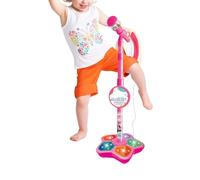 Genérico Portable Kids Microphone - LED Stage Speaker for Recording Singing Play | Stand Included Design, Teen Streaming Studio, Party Entertainment Gift, Christmas Birthday Surprise, Fun Music