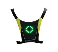 Genérico Portable Led Turn, Signal Vest Reflective, Running Gear Versatile | Compact Luminous Safety, Warning Direction Backpack, With Remote Controller, For Night Cycling, Running Walking Hiking, Bag