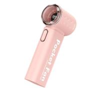Genérico Portable Mini Fan Digital Display USB Rechargeable Cooling Fan