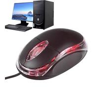 Genérico Portable Mini Wired - Optical USB with Ergonomic Shape | Lightweight Design For Travel, Office Use with Laptop Or Computer