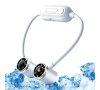 Genérico Portable Neck Fan | 5 Speeds 1800mAh Battery LED Display Device