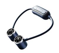 Genérico Portable Neck Fan - 5 Speeds 1800mAh Battery LED Display Device