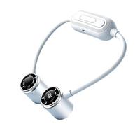 Genérico Portable Neck Fan - 5 Speeds 1800mAh Battery LED Display Device
