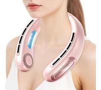 Genérico Portable Neck Fan Bladeless Quiet 5 Speeds Rechargeable