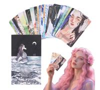 Genérico Portable Oracle Cards, Dreamy 60card Deck, 3,94x2.36in Beginner-Friendly Design, Inspirational Visuals, Wisdom Mindfulness Game for Home, Dorm, School, Camping, Entertainment