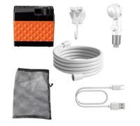 Genérico Portable Outdoor Shower - LED Digital Display Device, Waterproof Battery Pump System, Compact Camping Bath Kit | Easy Wash Travel Hygiene Tool, Designed for Car Bathroom Yard Adventure Use