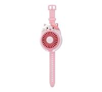 Genérico Portable Personal Fan, 3-Speed Rechargeable Foldable Cat Watch Mini Fan with Cartoon Design for Kids, Boys, Girls, Summer Travel, Camping, Indoor, Outdoor
