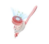 Genérico Portable Personal Fan, Rechargeable Mini Fan, Foldable Cartoon Cat Design, Lightweight Quiet Sturdy, for Kids Boys Girls Summer Indoor Outdoor Travel Camping Picnic Vacation Party Use