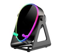 Genérico Portable Phone Stand Speaker, 2000mAh Battery - Clear Sound Colorful LED Light | Mobile with 5W Power Output, For Home Apartment School Dormitory Live Streaming Charging Device Entertainment