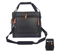 Genérico Portable Power Station Carrying Case with Zipper & Mic Pocket,Camping Gear Bag,Durable Storage Bag for Outdoor Camping,Travel,Hiking,and Emergency Kits (Black, 25 * 25.5 * 35 cm)