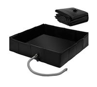 Genérico Portable Shower Base - Folding Camping Drain Pan, Outdoor Tray with Hose, Waterproof Tent Floor | Elevated Standing For RV Enclosure and Pet Wash Garden