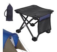 Genérico Portable Stool, Tall Retractable Folding, Large Size Outdoor Hiking, Fishing, Camping Chair, Load Capacity 150kg, Compact & Portable, 29x29x24cm, 690g, Fabric+Hardware