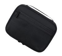 Generico Portable Storage Bag, Charger Organizer Case, Travel Cable Organizer, Portable Storage Bag 9.06x1.38x6.5 for Cord, Charger, Phone, Earphones (Pink, Black, Gray), Negro, riferimento