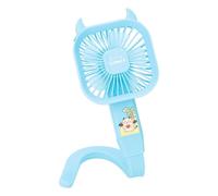 Genérico Portable Stroller Fan - 7x5x29cm Silicone Foldable 3-Speed Cooling Fan, 360° Adjustable Kids Car Seat Fans, Flexible Rechargeable Cooling Device For Cribs Bicycles