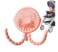 Genérico Portable Stroller Fan - Battery Operated 360° Rotate Clip On Fan - Multifunción Ventilador Con Flexible Tripod USB Rechargeable For Car Seat Crib Treadmill Oficina Travel Dormitorio