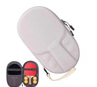 Genérico Portable Table Tennis Paddle Case, Hard Shell Tennis Pouch with Oxford Cloth and EVA 260g Protection, Wear-Resistant Paddle Bag for Kids Adults Indoor Outdoor Sports Training School Stadium