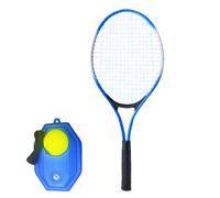 Generico Portable Tennis Trainer, Tenis Rebound Ball, Lightweight Training Tool With Racket, Alloy Base Fiber Wire String for Indoor And Outdoor Aid, Adults, Kids, Beginners, 1 Set