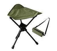Genérico Portable Travel Stool, Foldable Sitting Camp Chair, Lightweight 12 Inch Seat with Strong Steel Frame, Compact Design with Carry Bag, Outdoor Accessory for Camping Hiking Fishing Gardening