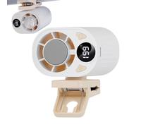 Genérico Portable Waist Fan, Rechargeable Personal Cooling Fan, 199 Speed Levels High Power 18000 Rpm Clip on Wearable with Long Battery Life Usb Charging for Outdoor Travel Camping Hiking Work Use