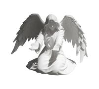 Genérico Portabolígrafos Decoración de Ángel Blanco Impreso en 3D | Estatua de Portabolígrafos de Escritorio para Oficina Estantería Repisa Dormitorio Estudio Expositor