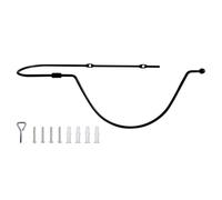 Generico Portabombos de vaquero de pared | Rotación de 360 grados, soporte de pared para funda | Para ropa, toallas, bufandas, hombres, mujeres, casa, oficina, salón, entrada