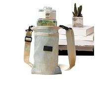 Genérico Portabotellas con Correa,Funda para Botella de Agua con Correa Ajustable | Bolsa Ligera Ajustable Impermeable y Estilosa para Senderismo y Compras