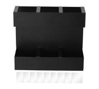 Generico Portacanuchas | Organizador adhesivo de pared, recipiente fino reutilizable con 3 compartimentos para cocina, despensa, casa, fiesta