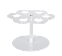 Generico Portacartucce - Estante transparente compacto con 6 agujeros | Soporte para cartuchos al gusto, para botella de agua, viaje, casa, cocina, oficina, coche, escritorio, esquina, mostrador