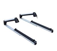 Genérico Portaequipajes De Techo Paquete De 2 Portaesquís Y Portatablas Snowboard Aleación Aluminio para Techo Coche Compatible con Barras