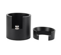 Genérico Portafiltro De Café De 58 Mm, Rejilla De Apisonamiento De Aleación De Aluminio, Base Antideslizante De Altura Ajustable, Herramienta De Extracción De Espresso (Black)