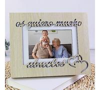Genérico Portafoto Personalizado Os Quiero Mucho Abuelos Fotografía Regalo Abuelo