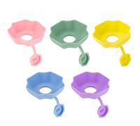 Genérico Portahelados sin infantiles | 5 Recogedores AntiSilicona Reutilizables | Recogegotas para Paletas de Hielo | Para Niños Exterior Piscina Playa Barbacoa Picnic Camping Verano Aperitivo Postre