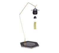 Generico Portalámparas de mesa soporte organizador ajustable de acero | Porta campanillas A para decoración de cesta de flores, jardín, porche, picnic, fogata, interior, exterior, patio