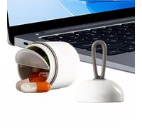 Genérico Põrtaьle Mini Pillbox - Airtight Light-Proof Medicine Storağe Box | Travel Pill Organizer, Small