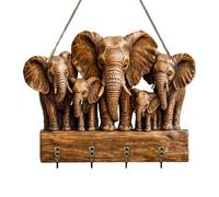 Genérico Portallaves De Madera - Organizador De Pared De Madera | Serie Fauna Animales Del Bosque, Ganchos Decorativos | Entrada, Dormitorio, Baño