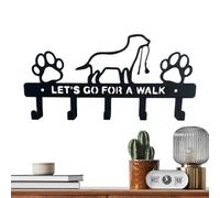 Genérico Portallaves,Estante De Almacenamiento De Pared Metálico Con 5 Ganchos | Colgador Organizador para Bolso,Para Puerta Baño Cocina Bolsos Abrigos Paraguas Correas Para Perros Collares Entrada