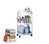 Generico Portaoggetti - Estante multiplano con ruedas, 61 x 38 cm, organizador para pañales, portaobjetos para cocina, baño, dormitorio, estructura de metal resistente, versátil con gel Doc