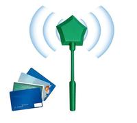 Genérico portatarjetas, Divertida, 35,56 cm, Tarjeta de crédito Impresa en 3D, tecnológica sin Contacto, Duradera, para Raves, bromas y pagos sin Contacto